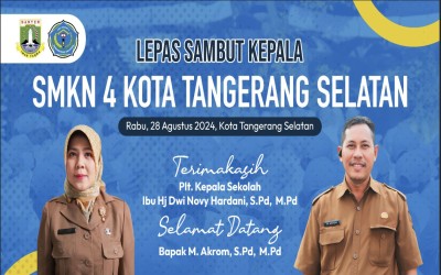 SERAH TERIMA JABATAN KEPALA SMKN 4 TANGERANG SELATAN